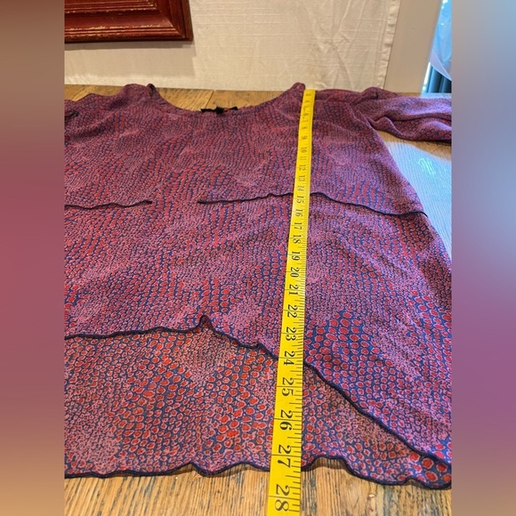 JESSICA SIMPSON – Haut ample imprimé violet et rouge – Taille L - Picture 5 of 10